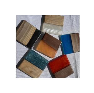 Posavasos de resina de madera moderno Posavasos de resina de forma redonda para bebidas color verde mejor embalaje - Product Image 3