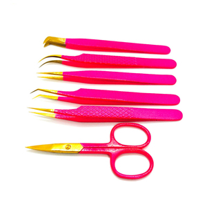 Pinzas para pestañas de acero inoxidable antiestáticas profesionales de alta calidad de primera calidad, punta afilada, modelo Kaamir, antimagnético - Product Image 4