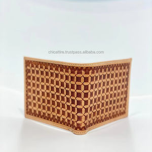 New Fashion Hand Tooled Leather Bifold Luxury <b>Wallet</b> Carving Men's <b>Wallet</b> // Minimalist Credit <b>Card</b> <b>Holder</b> - Product Image 4