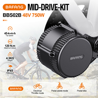 Kit de Conversión de Bicicleta Eléctrica con Motor Central BAFANG BBS01 BBS02, Protocolo UART, 250W 350W 500W 750W 1000W, Motor de Alta Potencia para Bicicleta Eléctrica