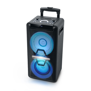 Enceinte portable sans fil ODM pour fêtes avec lecteur CD, lumières LED RGB, machine de karaoké pour événements en extérieur et en intérieur, prise auxiliaire - Product Image 1