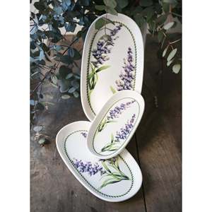 Service ovale lavande de Provence Set de 2 plats et assiettes 26 cm - Product Image 2