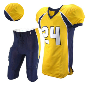 Conjunto de Uniformes de Fútbol Americano Totalmente Personalizables, Conjunto de Uniformes de Fútbol Americano Transpirables de Manga Corta - Product Image 5
