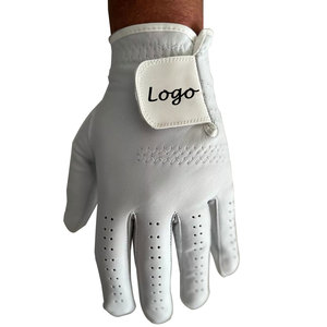 Gants de golf OEM pour femmes hommes enfants fermeture réglable sport polyester microfibre cuir de mouton coloré matériel - Product Image 4