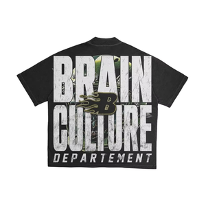 Camiseta estampada de algodón 100% para hombre, camiseta personalizada de gran tamaño con hombros caídos en blanco - Product Image 2