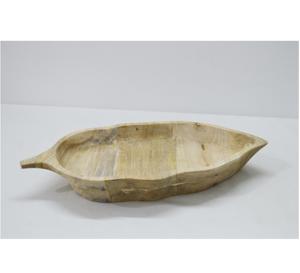 Bol de service ovale en bois naturel de luxe, design unique, bol indien classique pour la maison, l'hôtel et le restaurant - Product Image 5