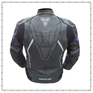 Best Selling Hot Sale Genuine Black Leather Motorbike Jacket Custom-Made New Fashion Heavy Duty Leather Motorcycle Winter Jacket - Product Image 3