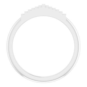 Geometric Stackable Stainless Steel <b>Ring</b> Adjustable Fashionable Eternity Trendy Inlay Gift Style Number and Blank Shape - Product Image 2