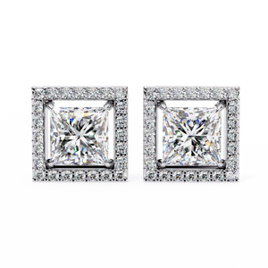 Boucles d'oreilles en or 18 carats avec diamants de laboratoire pour femmes, design unique, fiançailles, mariage, bijoux fins, certifiés IGI, luxe, premium, élégants - Product Image 4