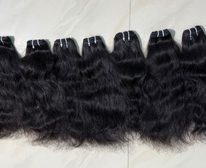 Extensions de cheveux humains vierges bruts non traités indiens, couleur naturelle, ondulation corporelle, paquet avec rebond, 100g, double trame machine - Product Image 3