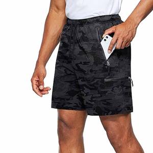 Pantalones cortos finos de verano con cordón con bolsillo para hombre, pantalones cortos ligeros de talla grande, pantalones cortos deportivos para entrenamiento, deportes de vestir - Product Image 1