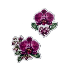 Pinzas para Extensión de Pestañas de Acero Inoxidable GETUP BROSONS IMPEX, Kit de Pinzas para Pestañas con Diseño de Orquídea Phalaenopsis, Antiestáticas - Product Image 2