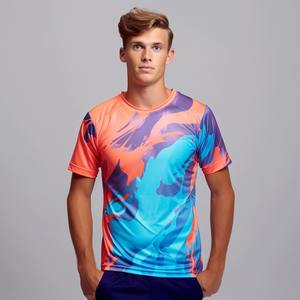 Sublimación personalizada Camisas de los hombres Sublimación Deporte Secado rápido Hombre Camisetas Imprimir Poliéster/Algodón poliéster/Algodón Casual - Product Image 1