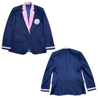 Blazer Azul Claro para Mujer, Marca Personalizada, Cuello Solapa, Un Solo Botón, Estilo Casual, Tejido Transpirable de Viscosa Cristal