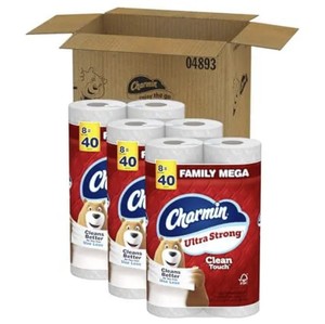 Papel Higiénico Chamin-Ultra Strong Clean Touch, Precio de Descuento, 24 Mega Rollos Familiares, 120 Rollos Regulares, Sellado de Fábrica, Listo para Enviar - Product Image 1