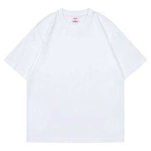 เสื้อยืดผู้ชายผ้าคอตตอนไซส์ใหญ่พิเศษพิมพ์โลโก้สีทึบสั่งพิมพ์ MOQ ต่ำ - Product Image 5