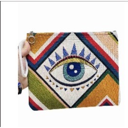 Bolso Monedero Pequeño de Tela con Bordado a Mano y Estampado DAFNI BIG PAZAR para Mujer, Número de Modelo 67 - Product Image 2