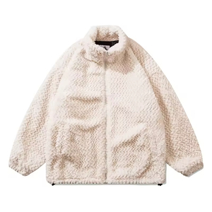 Fluffy Touch <b>Sherpa</b> Fleece <b>Jacket</b> For <b>Men</b> With Minimalist Look Perfect For Travel Commuting Campus Days Or Layered Warmth - Product Image 6