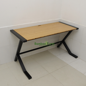 SB010a Japanese-Style <b>Simple</b> Bamboo and Wood Computer <b>Desk</b> with Legs 120x60x75 (cm) - Product Image 3