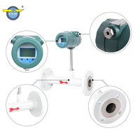 Débitmètre massique thermique à bride pour gaz, précision 1,5 %, affichage numérique LCD pour gaz naturel, biogaz, air comprimé