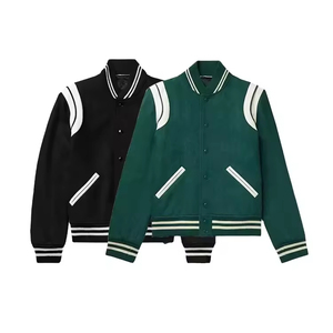 Custom Men's Letterman Varsity <b>Jacket</b> Top Quality Wool Body with Leather Sleeves Features 2 Pockets Front winter <b>Jacket</b> for men - Product Image 3