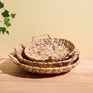Plateaux en jacinthe d'eau naturelle, accessoire cadeau pour la maison, plateau pour servir du thé, du café, des collations, vente en gros - Product Image 6