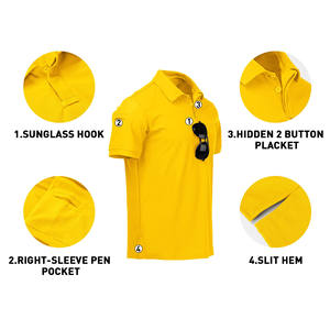 Chemise polo de qualité supérieure en taille plus, prix bas, tissu confortable, design unique, coton respirant, chemise polo pour homme - Product Image 4