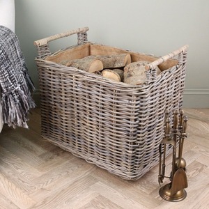 Panier en rotin tressé avec roulettes, paniers de rangement faits à la main, rotin naturel, moderne, multifonction, fabriqué au Vietnam - Product Image 3