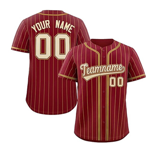 Maillot de baseball unisexe personnalisé de haute qualité, respirant, brodé, imprimé par transfert thermique, 100 % polyester, vêtements de sport, vente en gros, OEM - Product Image 4
