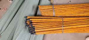 Manche de balai en bois recouvert de PVC, manche de serpillière 1200x22mm, haute qualité / manches de serpillière en bois / manche de balai / manche en PVC - Product Image 5