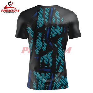 Men's Fitness Gym Quick-Dry Compression Top Workout Active Bodybuilding Sports T Shirt Summer <b>Athletic</b> Running Training T Shirts - Product Image 2