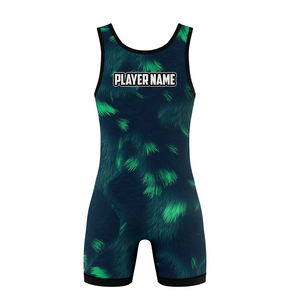 Concevez votre propre justaucorps de lutte personnalisé pour hommes, nouvelle arrivée, tissu doux, justaucorps de lutte pour l'entraînement - Product Image 2