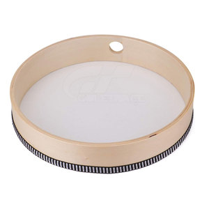 Tambours de chaman au design naturel, faits à la main, écologiques, en bois et acier inoxydable, avec peaux de vache, pour les séances de musique rituelle et de guérison - Product Image 4
