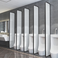 Paravents métalliques pour urinoirs publics masculins, cloisons de toilettes, séparations de piliers