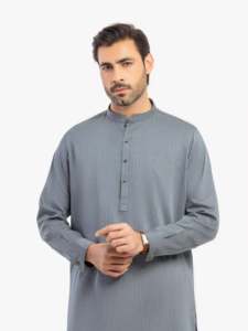 Salwar Kameez pakistanais pour hommes, de haute qualité, tenue traditionnelle musulmane pour le bureau et les occasions formelles, marque personnalisée, coupe classique - Product Image 2