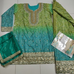 美しいパキスタンの<span class=keywords><strong>Salwar</strong></span> Kameez女性のための重い刺繍されたスーツDupatta伝統的な民族服パーティーと結婚式 - Product Image 5