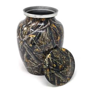 Blue <b>Fire</b> Tear Drop Brass Adult Cremation memorial Urns Funeral Urns for Human remains ashes memorial piece - Product Image 3