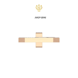 Pendentif en diamant plaqué or polyvalent pour un design unisexe élégant pour toutes les occasions et tous les sexes - Product Image 4