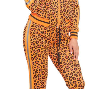 Alta calidad 100% algodón Tech Fleece mujer chándal liso de gran tamaño de dos piezas chándal para damas - Product Image 2