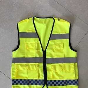 Veste de sécurité réfléchissante à haute visibilité en nylon, classe 2 ANSI, classe 1 EN ISO, pour le travail, la construction, la circulation, la conduite en plein air - Product Image 2