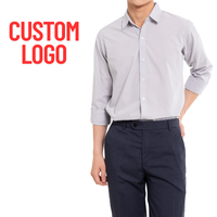 Chemise décontractée personnalisée pour homme, anti-plis, imprimée, en polyester/coton, fabriquée au Vietnam, prix compétitif, services de traitement de vêtements