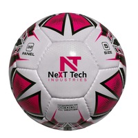 Ballon de football d'entraînement de haute qualité Next Tech Industries, en PU, 32 panneaux, taille 5, pour l'entraînement avec design et logo personnalisés