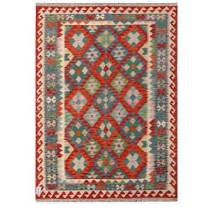 Alfombra Imaco Maimana, Alfombra Kilim Afgana, 204 x 143 cm, Alfombras y Juegos de Alfombras Tradicionales Afganas, 0.0 g - Product Image 1