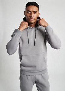 Ensemble survêtement personnalisé avec logo, jogging épais, double capuche, effet délavé, strass, coupe ample, fermeture éclair, sweat-shirt et pantalon de survêtement baggy - Product Image 4