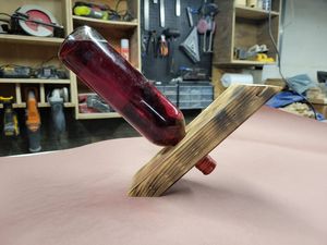 Premium 24 <b>Bottle</b> Wooden Wine <b>Rack</b> Elegant Countertop Liquor <b>Storage</b> and Display Stand for Home Bar & Kitchen - Product Image 3