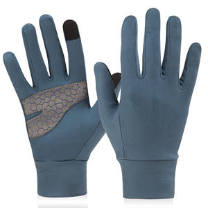 Guantes de invierno para correr para hombre, tejido cálido de poliéster resistente al agua, apto para deportes al aire libre, estilo Flexible - Product Image 1