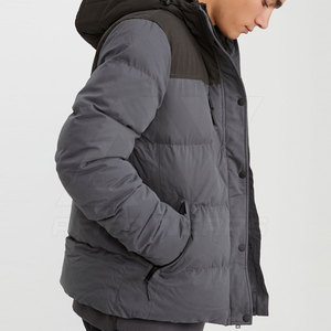 Veste matelassée respirante à col montant et capuche pour homme, de haute qualité, personnalisable, style streetwear, prix raisonnable - Product Image 6