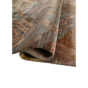 Alfombras de Seda Anudadas a Mano Manchaha Green LSL-318 9x12 Abstract Aubusson para Decoración de Sala de Estar, Nueva Llegada - Alfombras Jaipur US - Product Image 2