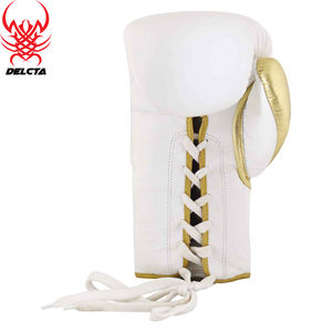 Guantes de boxeo de diseño personalizado, guantes de boxeo de cuero PU con cordones para entrenamiento de lucha, hechos en Pakistán, novedad - Product Image 3
