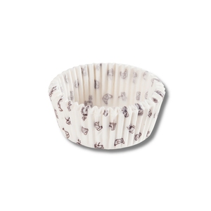Forros para Cupcakes de Papel Blanco Ondulado, Ecológicos, Reciclables y Personalizables, Hechos en Italia, Resistentes a la Grasa, 70 mm de Diámetro, Desechables - Product Image 1